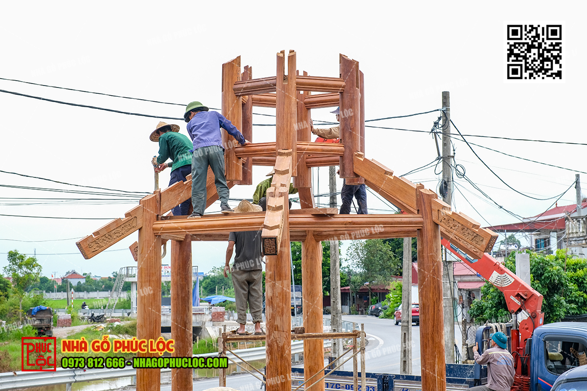 Lắp dựng hoàn thiện tại công trình thực tế