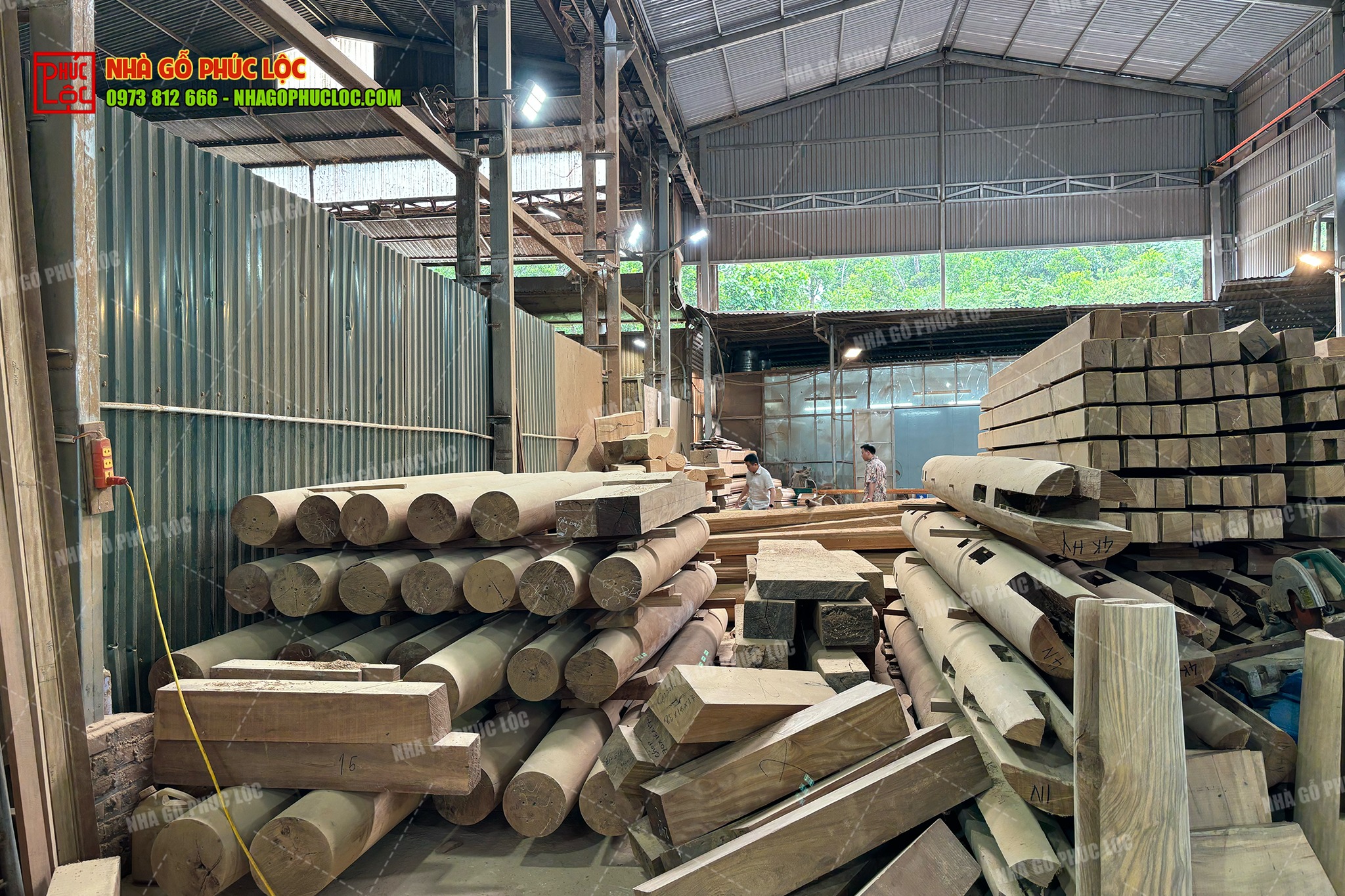 Gỗ đạt chuẩn được xử lý bởi Nhà gỗ Phúc Lộc