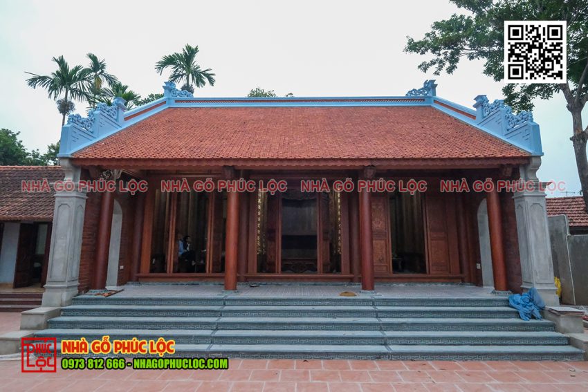 Nhà gỗ lim 3 gian 22 cột truyền thống 